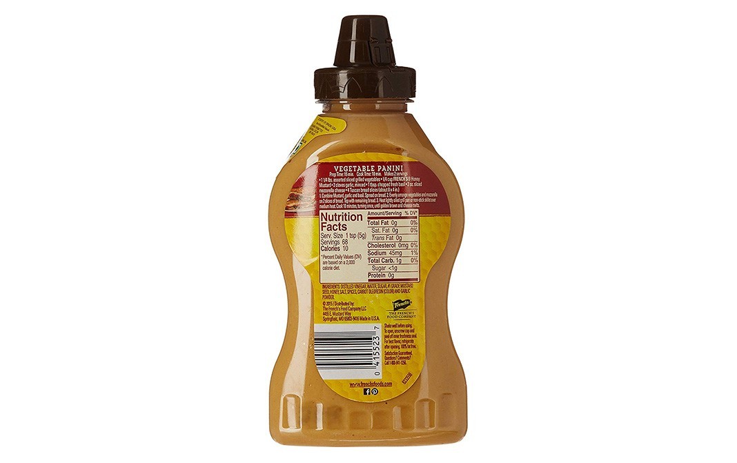 French's Honey Mustard, Made With Real Honey   Bottle  340 grams